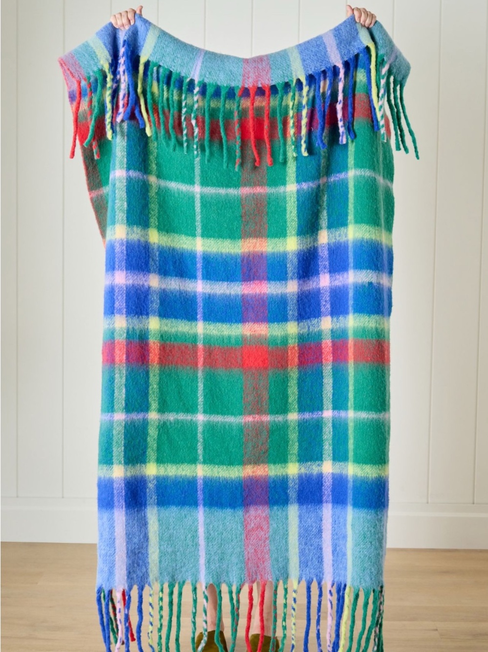 Tartan Plaid wool throw